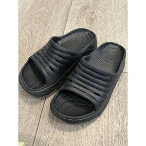 Hoka One One Black Slide Sandals Sporty Design